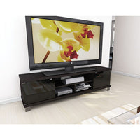 Sonax Holland Collection 71" Extra Wide TV / Component Bench, Ravenwood Black-Accommodates up to an 80" TV