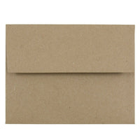 JAM Paper A2 Invitation Envelopes, 4.38 x 5.75, Brown Kraft Paper Bag Recycled , 100 Pack (LEKR600g)-Brown