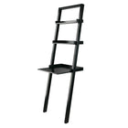 Winsome Bellamy Leaning Desk with 2 Shelves, Black (29323)-Ideal for smaller rooms and tight spaces