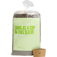 Perk Paper Hot Cup Sleeve - Brown - 500 Pack-Cup sleeves provide excellent protection against hot beverages