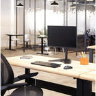 Fellowes Professional Series Freestanding Single Monitor Arm-Minimize clutter with the intuitive cord management system