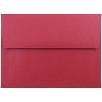 JAM Paper A6 Invitation Envelopes, 4.75 x 6.5, Stardream Metallic Jupiter Red, 50 Pack (V018263I)-Jupiter red stardream metallic envelope