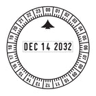 Trodat 24-Hour Time/Date Self-Inking Stamp, Received-Fully assembled