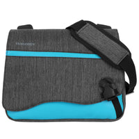 Vangoddy Wave 10" Laptop Messenger Bag - Blue-Made with high quality new material and heavy duty stitching, this trendy and compact messenger bag is your perfect choice