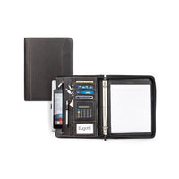 Bugatti Valentino Ring Binder Synthetic/Canvas (RGB1109-BROWN)-Gusseted padded section for tablet