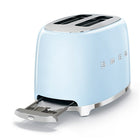 SMEG 50's Style 2 Slice Toaster, Pastel Blue (TSF01PBUS)-Built-in cord wrap for safety.