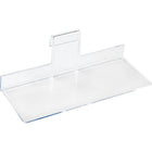 Wamaco Acrylic Gridwall Shelves, 4"D x 10"L, 10 Pack-4" D x 10" L Acrylic Gridwall Shelf