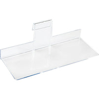 Wamaco Acrylic Gridwall Shelves, 4"D x 10"L, 10 Pack-4" D x 10" L Acrylic Gridwall Shelf