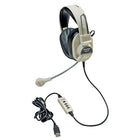 Califone 3066usb Deluxe Multimedia Stereo Headset With Usb Plug And Boom Microphone-This compact, adjustable headset is ideal for high speed internet listening, language learning and tutorials in computer labs and other multimedia applications as well as a web phone