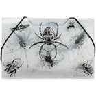 JAM Paper Plastic Business Card Case, Bugs Design Clear/Black, 100 Pack (33667487B)-Clear with black
