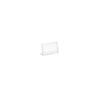 Azar Displays 4"W x 3"H Horizontal L-Shaped Sign Holder, 10 Pack (112737)-Sign holder