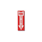 Herbert Williams Fire Extinguisher Arrow Sign - 4" x 12" - Vinyl - Self-Adhesive-Self-Adhesive