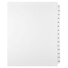 Mark Maker Legal Exhibit Index Tab Set of White Single Tabs, 1/15th Cut, Letter Size, No Holes, Number 91 - 105-White Single Tabs, 1/15th Cut