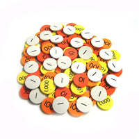 Essential Learning Products Sensational Math Small Group Set Place Value Discs, 1500 Pack (ELP626655)-These easy-to-manipulate discs provide hands-on practice for developing number sense