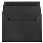 JAM Paper 4bar A1 Envelopes, 3.63 x 5 1/8, Black Linen Recycled , 250 Pack (900919196H)-Blank interior for personalized message