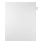 Mark Maker Legal Exhibit Index Tab White Single Tabs, 1/25th Cut, Letter Size, No Holes, Number 129, 25 Pack-White Single Tabs, 1/25th Cut