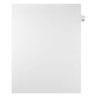Mark Maker Legal Exhibit Index Tab White Single Tabs, 1/25th Cut, Letter Size, No Holes, Number 129, 25 Pack-White Single Tabs, 1/25th Cut