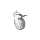 Colson Zinc Plated Caster, 5" (127 Mm), Caster Type: Swivel w/Brake, Wheel Material: Crown Grey Adv (Y580D-ECB-ST)-Wheel Diameter: 5" (127 mm)