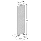 Azar Displays 4-Sided Pegboard Floor Display, Studio Base, Green (700770-GRE)-Dimensions: 16"W x 60"H