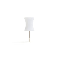 Poppin Push Pins - White - 100 Pack-Clever hourglass shape for finger comfort