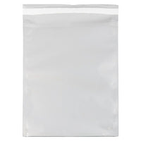 JAM Paper Foil Envelopes with Self Adhesive Closure, 10 x 13, Open End, Silver, 25 Pack (1323296)-Silver