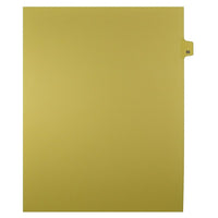 Mark Maker Legal Exhibit Index Tab Buff Single Tabs, 1/25th Cut, Letter Size, No Holes, Number 55, 25 Pack-Buff Single Tabs, 1/25th Cut