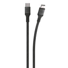 Scosche Strikeline Premium USB-C to USB-C Charge & Sync Braided Cable - 10 ft - Space Grey-Designed for fast data transfer rates and high-efficiency charging and syncing of Type-C devices