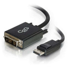 C2G 6ft DisplayPort Male to Single Link DVI-D Male Adapter Cable - Black (TAA Compliant)-Voltage Rating: 30v