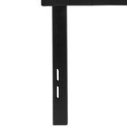 Flash Furniture Lennox Tufted Upholstered Full Size Headboard - Black Vinyl-Button Tufted with Box Stitching