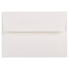 JAM Paper 4bar A1 Envelopes, 3.63 x 5 1/8, Strathmore Bright White Wove, 1000 Pack (900928601B)-Bright white