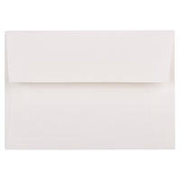 JAM Paper 4bar A1 Envelopes, 3.63 x 5 1/8, Strathmore Bright White Wove, 1000 Pack (900928601B)-Bright white