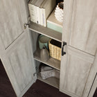 Sauder Miscellaneous Storage 2-Door Storage Cabinet - 72.05" H - Spring Maple (427257)-1 fixed and 2 adjustable shelves.