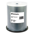 Verbatim 700 MB 52x CD-R, White Inkjet Printable Surface, Spindle, 100 Pack-Blank CD-R media