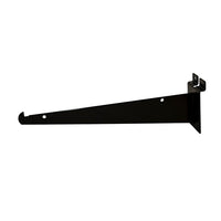 Can-Bramar Slatwall Shelf Bracket, 10", Black, 10 Pack-10" slatwall shelf bracket with knife edge
