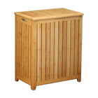 Oceanstar BRH1248 Spa-Style Bamboo Laundry Hamper-Hand grips on both sides for portability