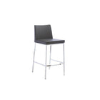 Plata Import Aelta Stool, Counter Height, Black Seat (A-5091C-BLACK)-Faux Leather