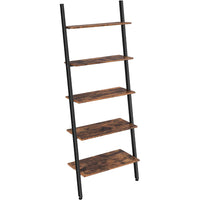 Vasagle 5-Tier Ladder Bookshelf with An Industrial Rustic Style-Ultra-durable