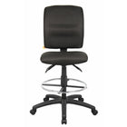 Nicer Furniture Multi-Function Drafting Chair - Black Fabric-Drafting chair designed for elevated seating and professional use.  