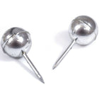 JAM Paper Metal Thumb Tacks Push Pins, Round Top, Silver, 100 Pack (22432214)-5