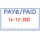 Trodat 4750 Self-Inking Dater - Paye/Paid and Date-Built for everyday use with an eco friendly design