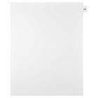 Mark Maker Legal Exhibit Index Tab White Single Tabs, 1/15th Cut, Letter Size, No Holes, Number 181, 25 Pack-White Single Tabs, 1/15th Cut