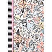 Rosedale Greeting Cards/Envelopes - 5-1/2" W x 8" H - Squiggles and Flowers - 12 Pack-Card shop quality greeting cards