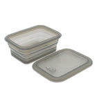Minimal Silicone Food Storage Container - Grey - 1160ml - Set of 2-Steam release valve