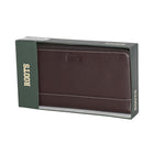 Roots Ladies Slim Bifold Zipper Around Wallet - Merlot-7