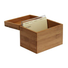 Oceanstar RB1408 Bamboo Recipe Box with Divider-Made with bamboo and built with durability