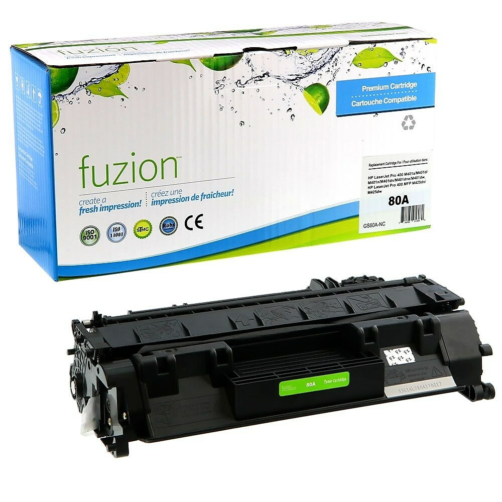 fuzion HP 80A (CF280A) Compatible Toner Cartridge - Standard Yield