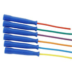 Champion Sports 9' Plastic Segmented Jump Rope, Blue/White, 6 Pack-Blue, white
