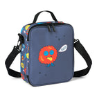 Bondstreet Insulated Kids Lunch Box - Grey Monsters Print-Adjustable and removable strap