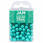 JAM Paper Colorful Push Pins - Round Head Map Thumb Tacks - Teal - 100 Pack-Color: Teal
