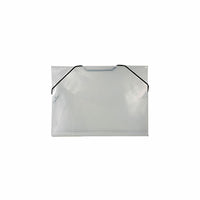 JAM Paper Plastic Index Case Portfolio with Elastic Closure, 5.5 x 7.5 x.38, Clear, 24 Pack (32168403B)-Clear